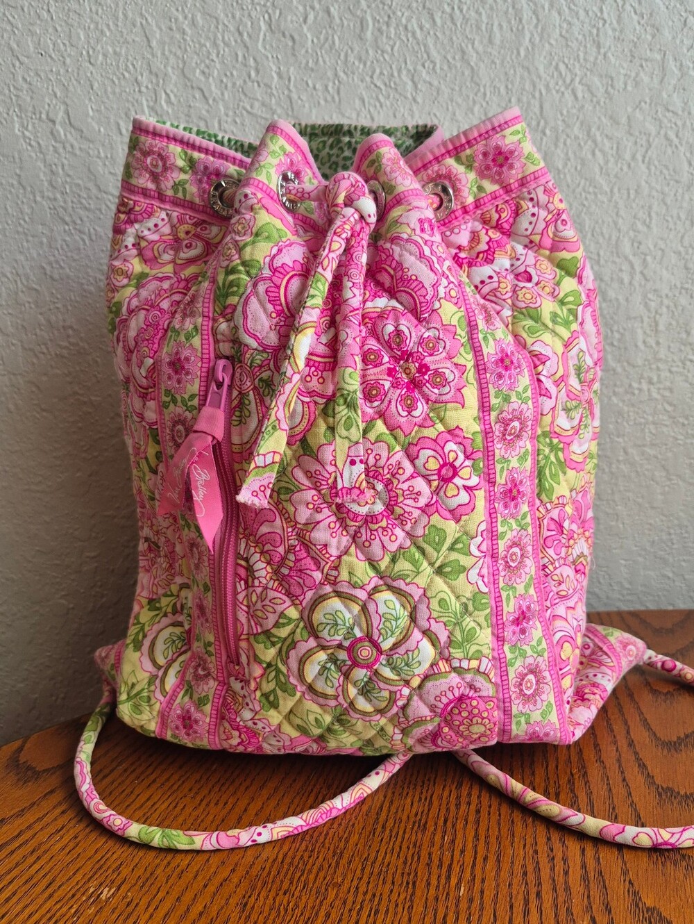 Vera Bradley Petal Pink Drawstring Backpack